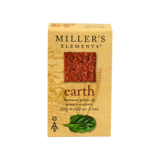 Artisan Biscuits Miller's Elements Earth Crackers 100g