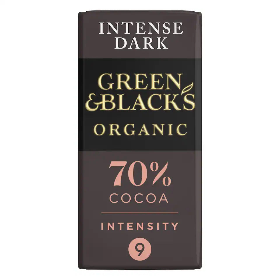 Green & Black's Organic 70% Dark Chocolate Bar 90g