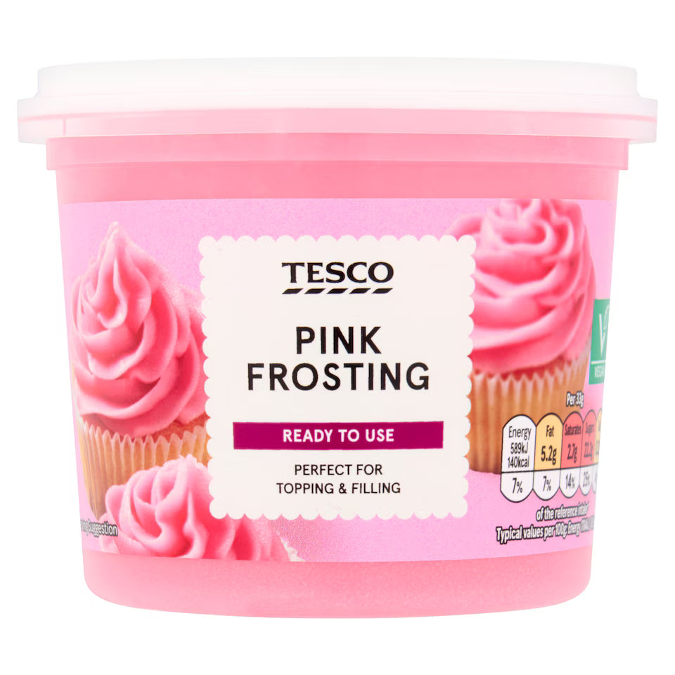 Tesco Pink Frosting, 300g
