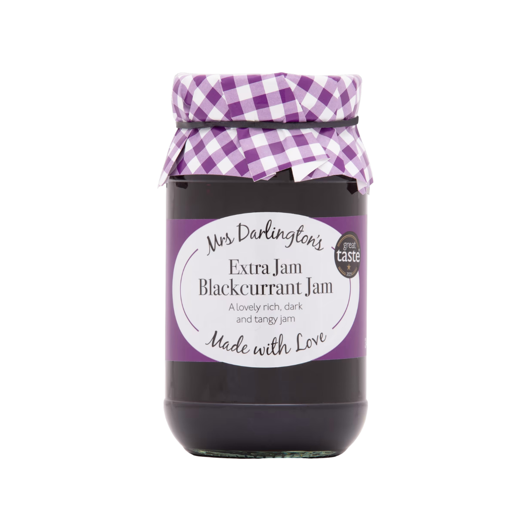 Mrs Darlington's Extra Jam Blackcurrant 340g