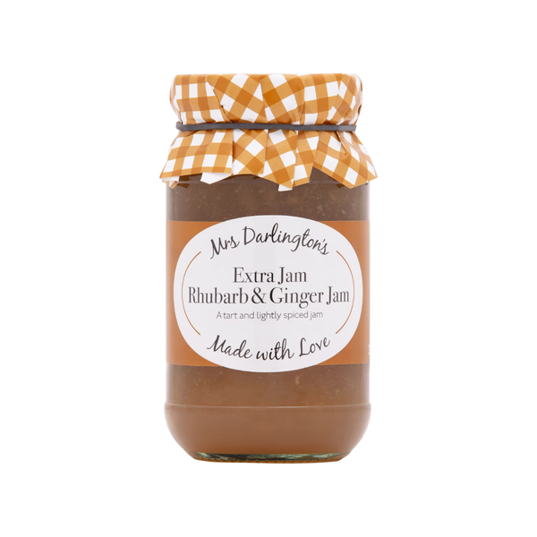 Mrs Darlington's Extra Jam Rhubarb & Ginger 340g
