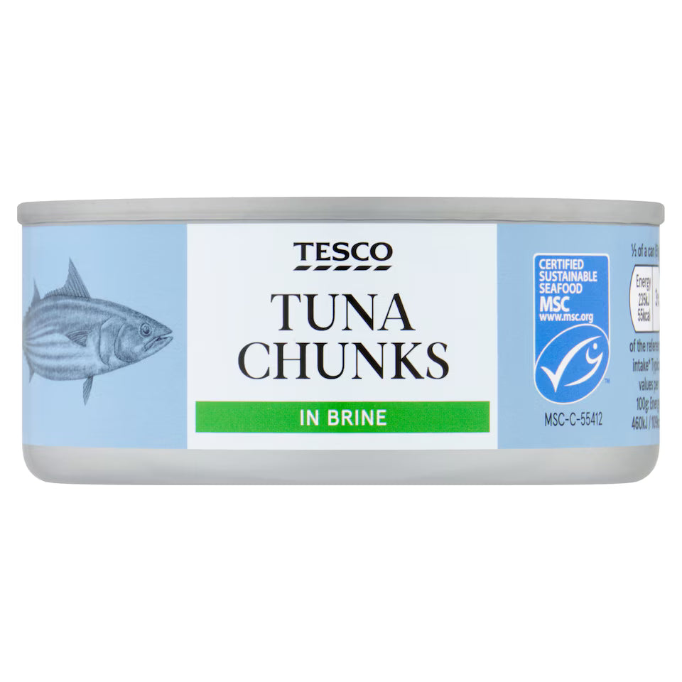 Tesco Tuna Chunks In Brine, 145g