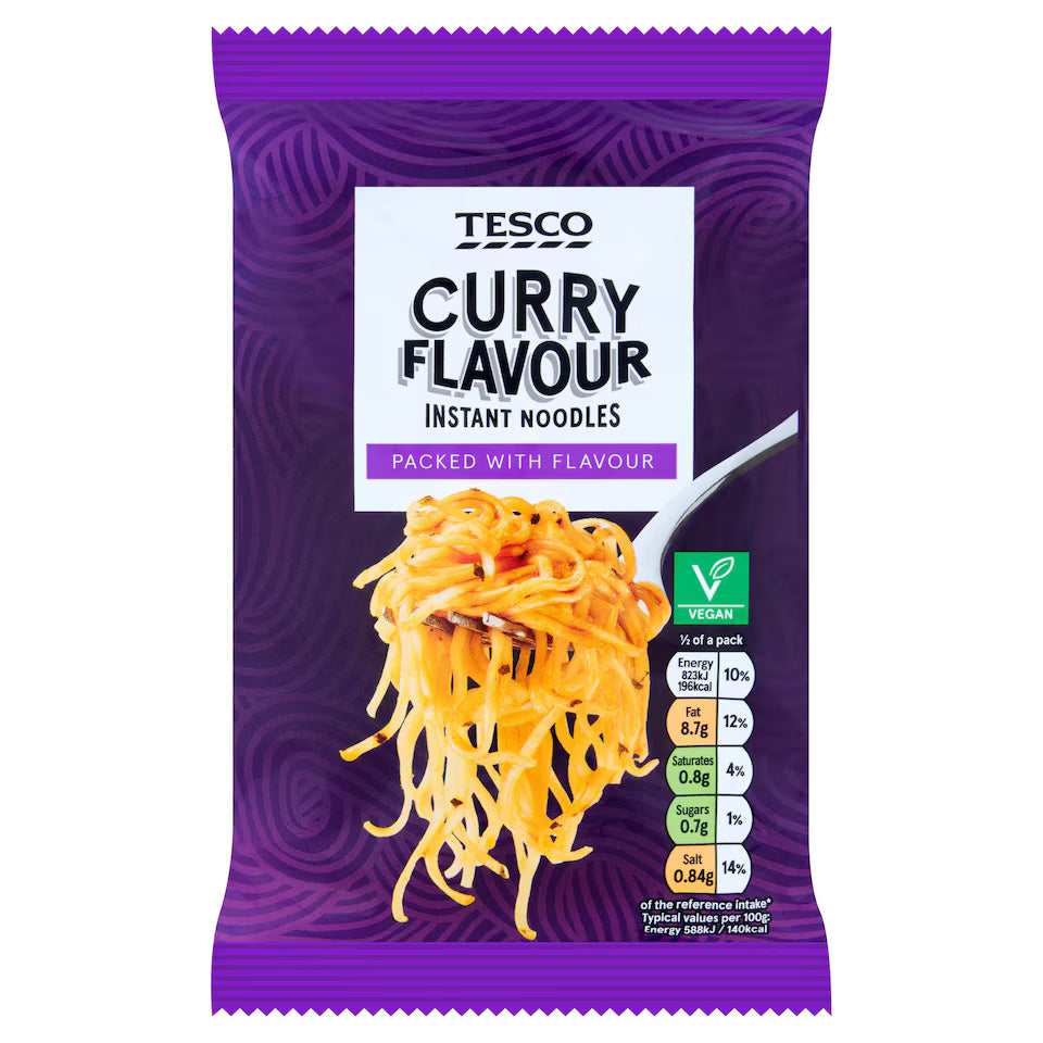 Tesco Curry Flavour Instant Noodles, 85g