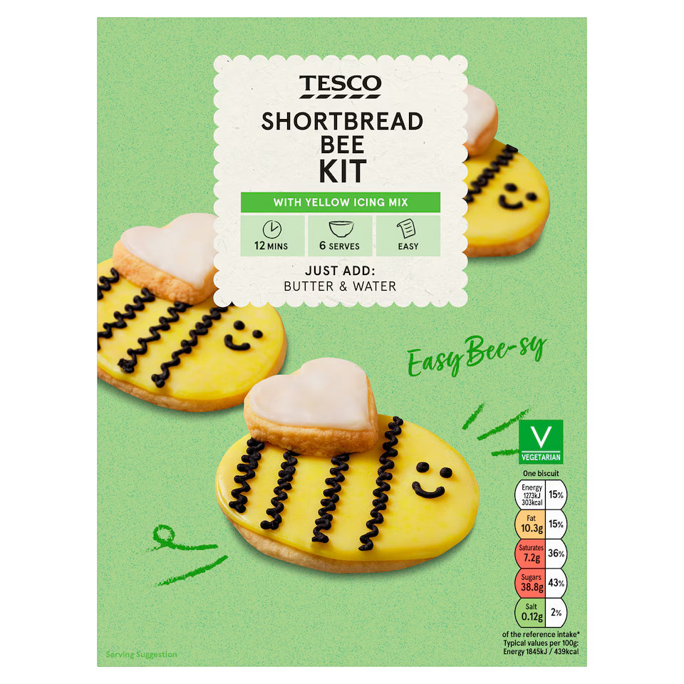 Tesco Shortbread Bee Kit 329g
