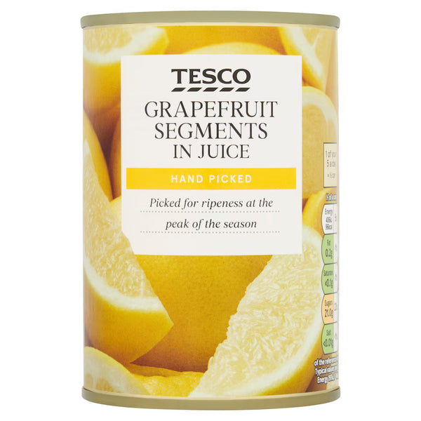 Tesco Grapefruit Segments In Juice, 411g