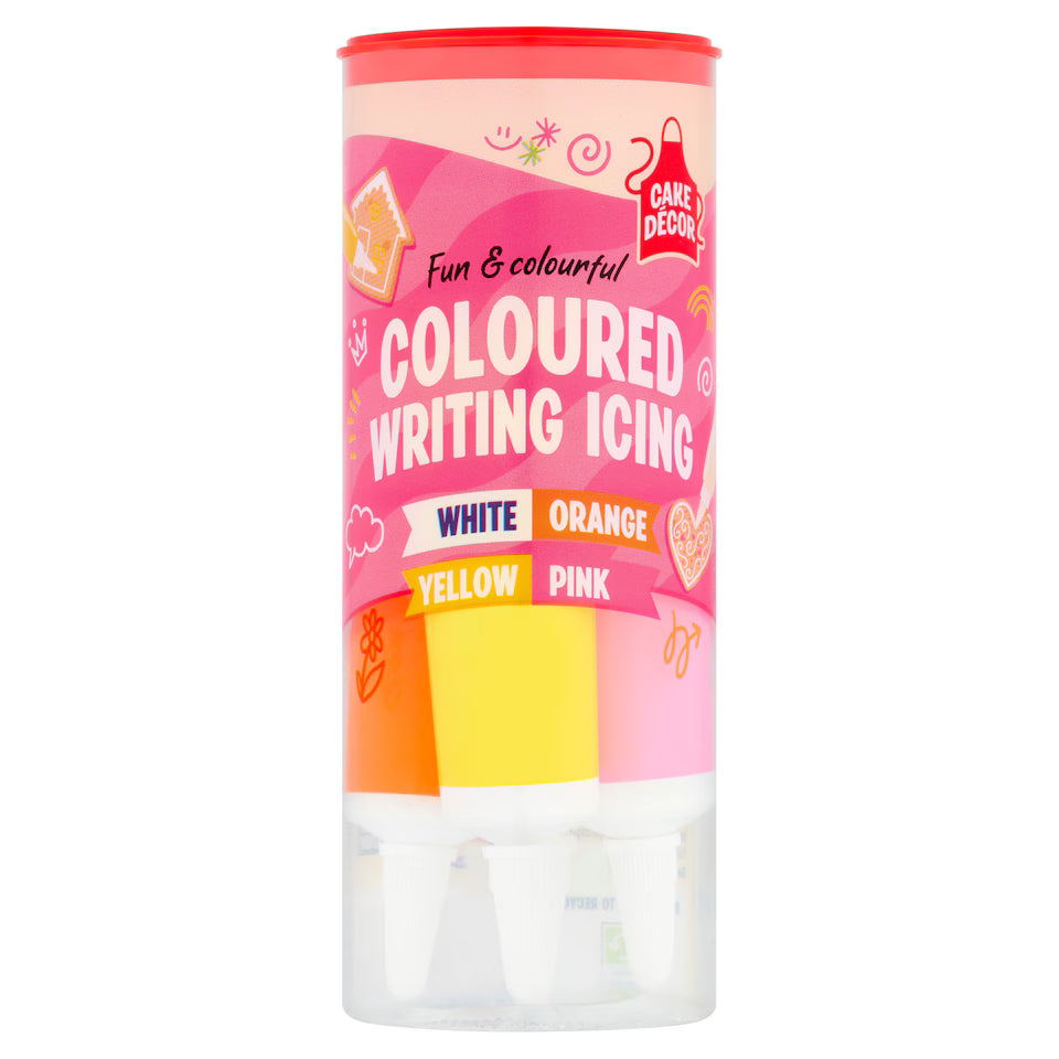 Cake Decor Coloured Writing Icing 76G