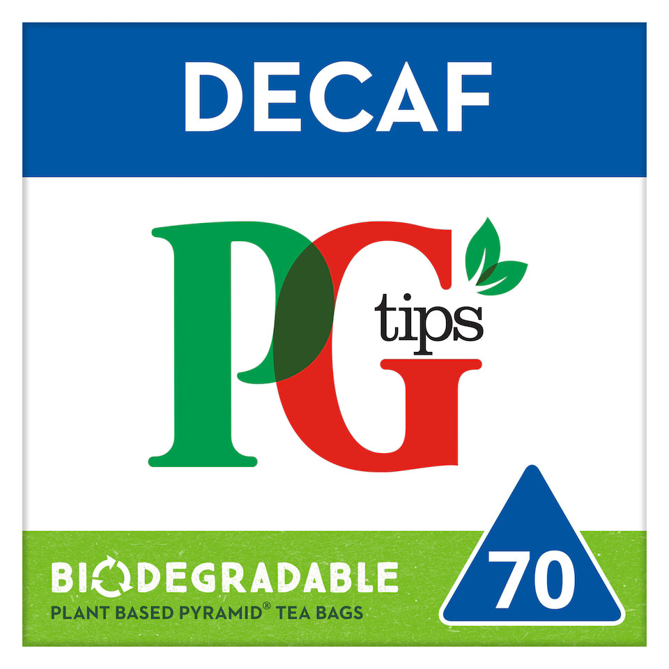 PG Tips Decaf Black Tea 70 Tea Bags, 203g