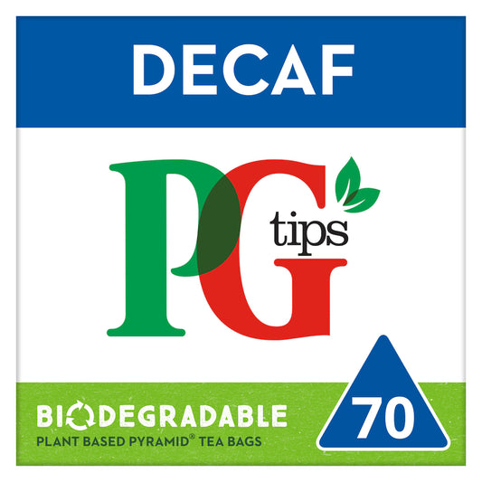 PG Tips Decaf Black Tea 70 Tea Bags, 203g