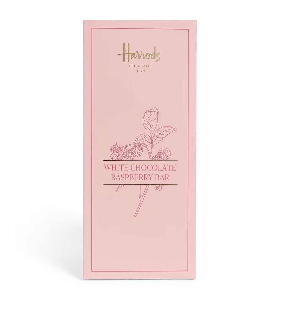 Harrods White Chocolate Raspberry Bar (80g)