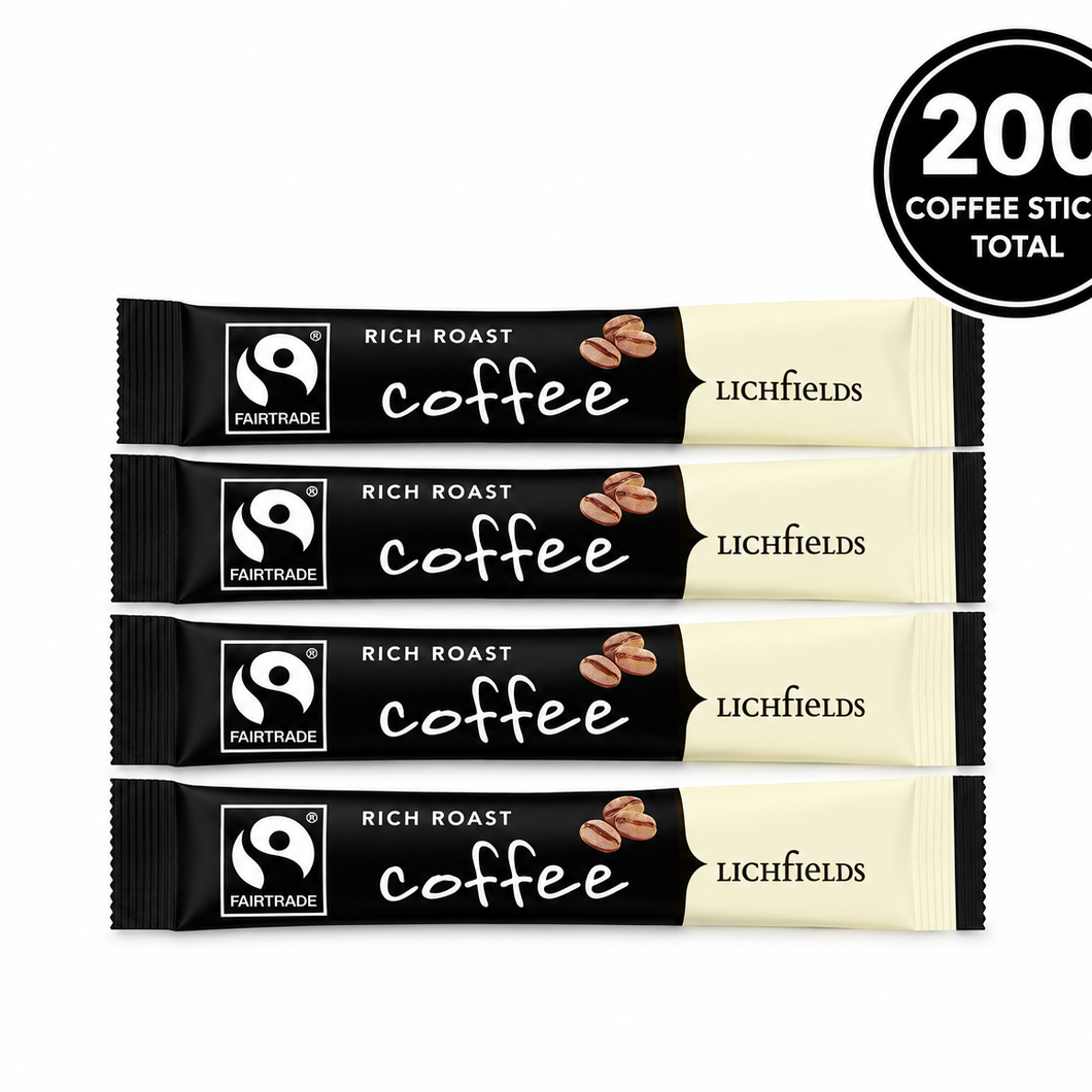 Lichfields Fairtrade Rich Roast Coffee Sticks (Pack of 200)