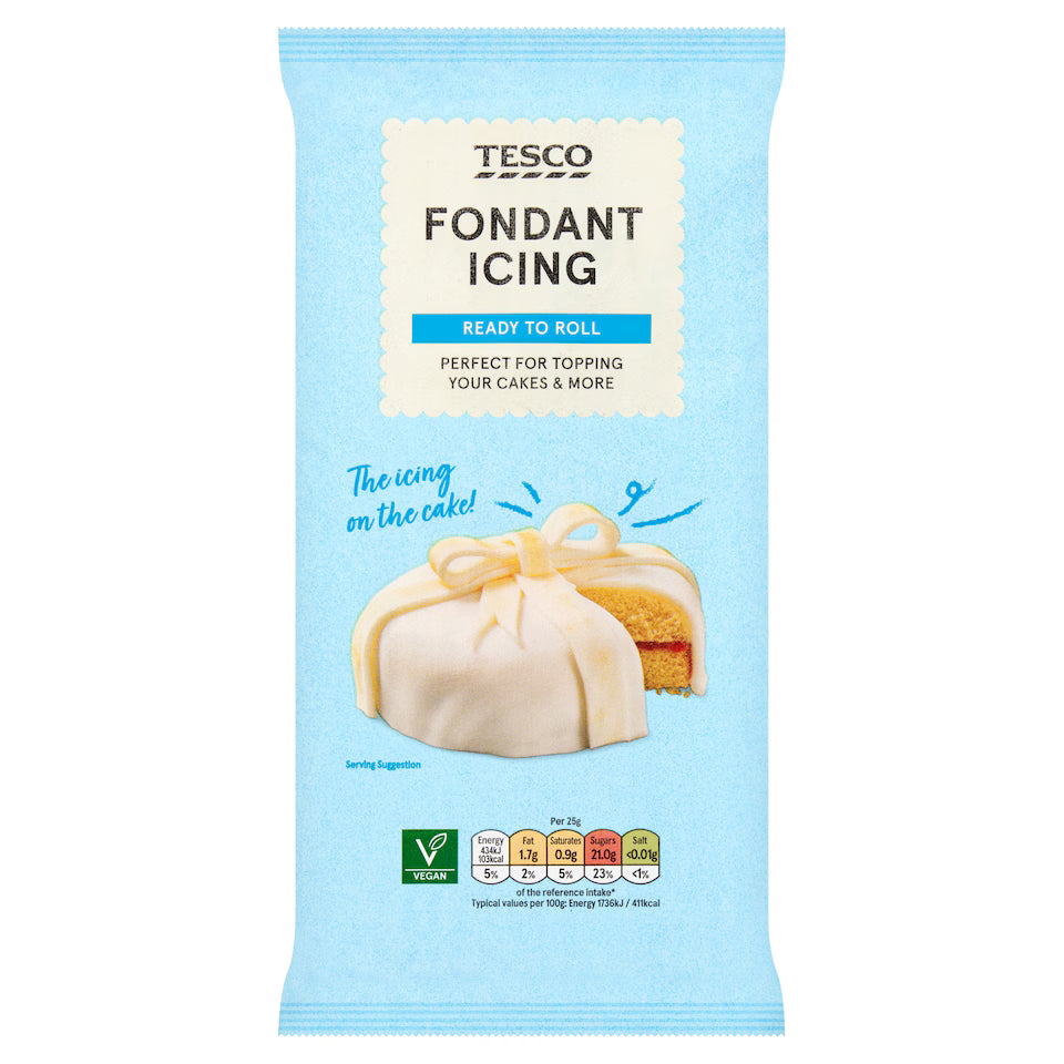 Tesco Sweet Fondant Icing Ready To Roll 1kg