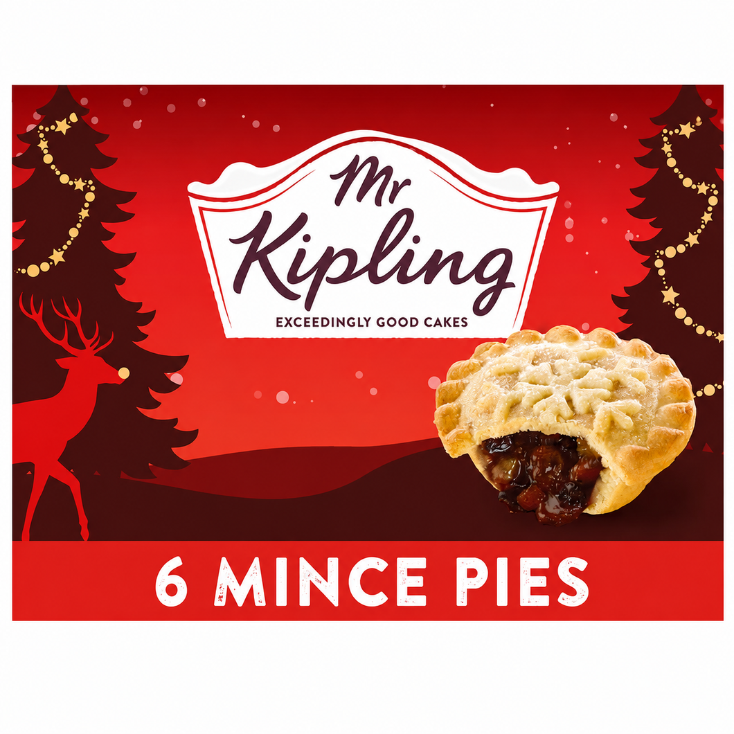 Mr Kipling 6 Snowflake Mince Pies