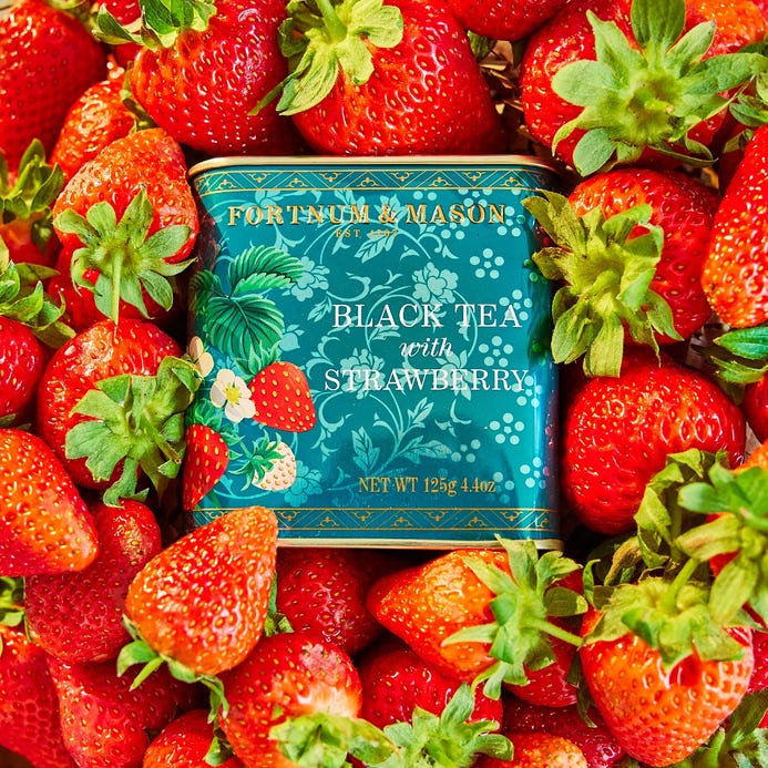 Fortnum & Mason Black Tea with Strawberry Loose Leaf Caddy 125g