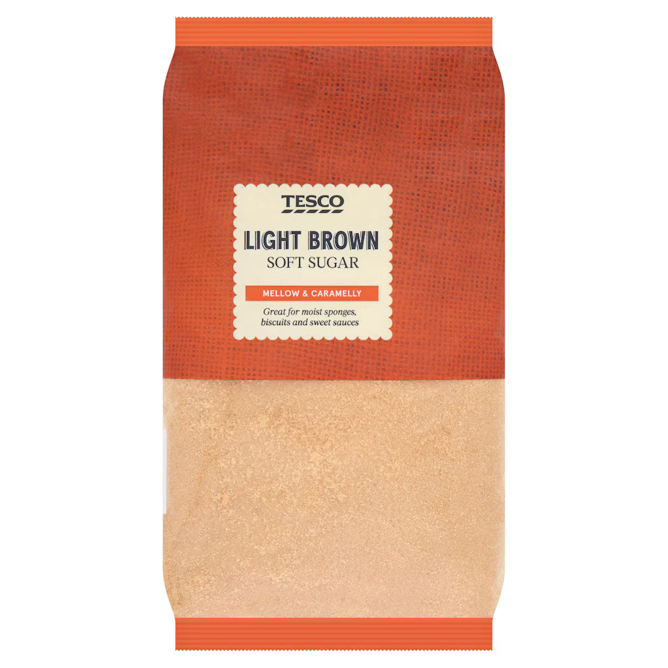 Tesco Light Brown Soft Sugar 1Kg Pack