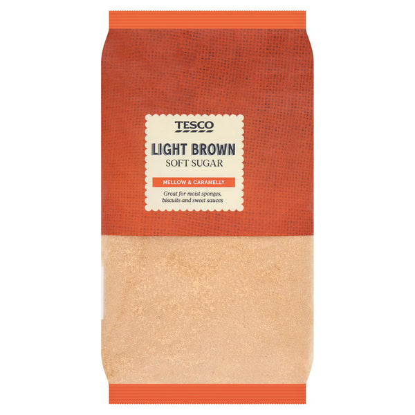 Tesco Light Brown Soft Sugar 1Kg Pack