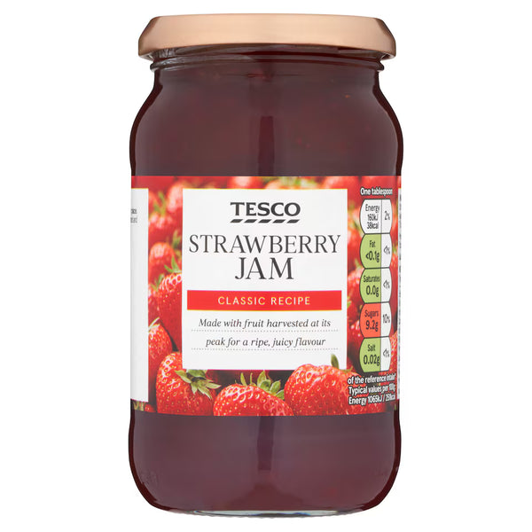 Tesco Strawberry Jam, 454g