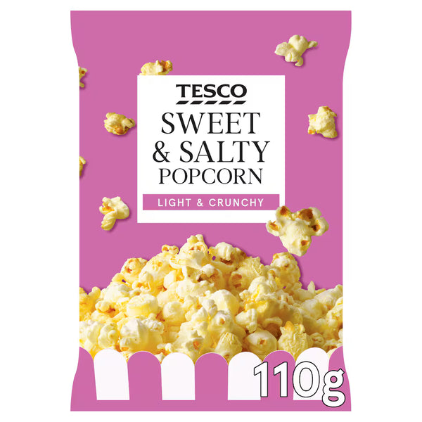 Tesco Sweet & Salted Popcorn, 110g