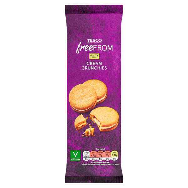 Tesco Free From Cream Crunchies, 180g