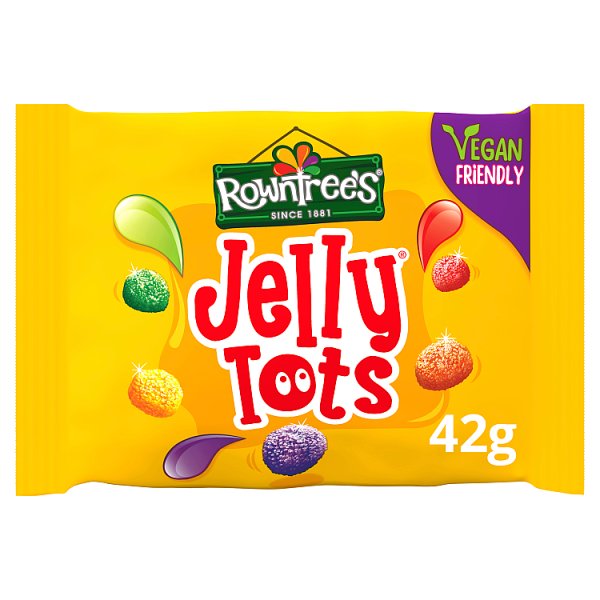 Rowntree's Jelly Tots Sweets Bag, 42g - Case of 36