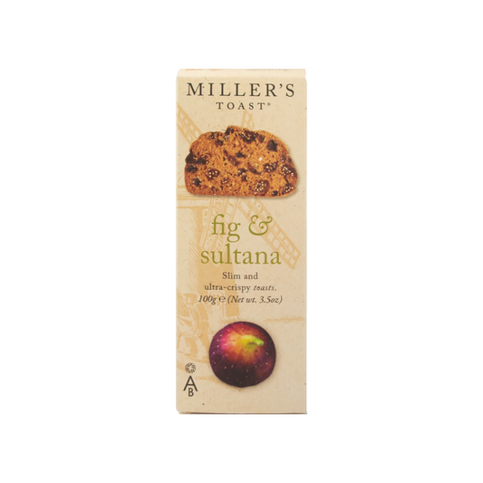 Artisan Biscuits Miller's Toast Fig and Sultana 100g