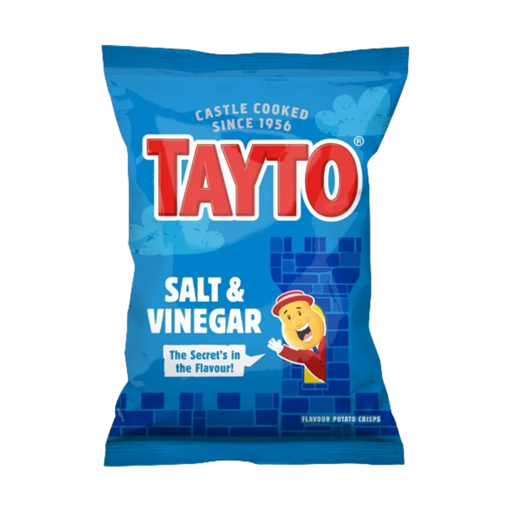 Tayto Salt & Vinegar Potato Crisps, 32.5g