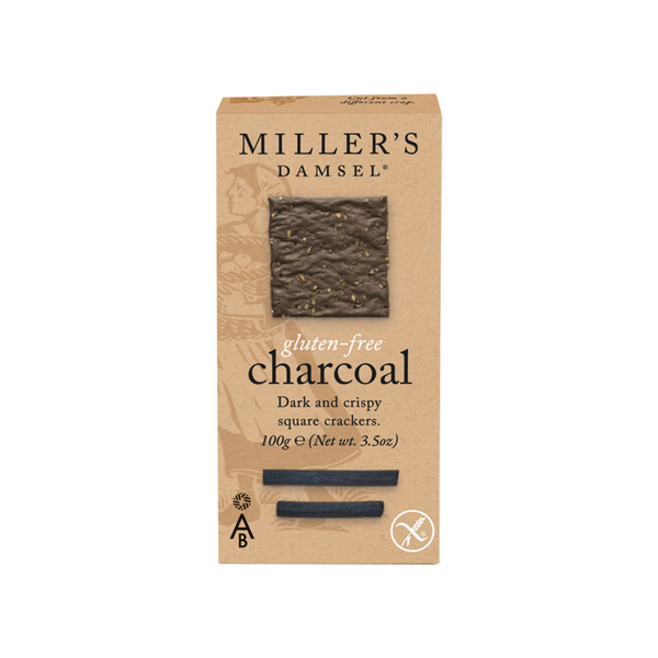 Artisan Biscuits Miller's Damsel Gluten Free Charcoal Wafers 110g