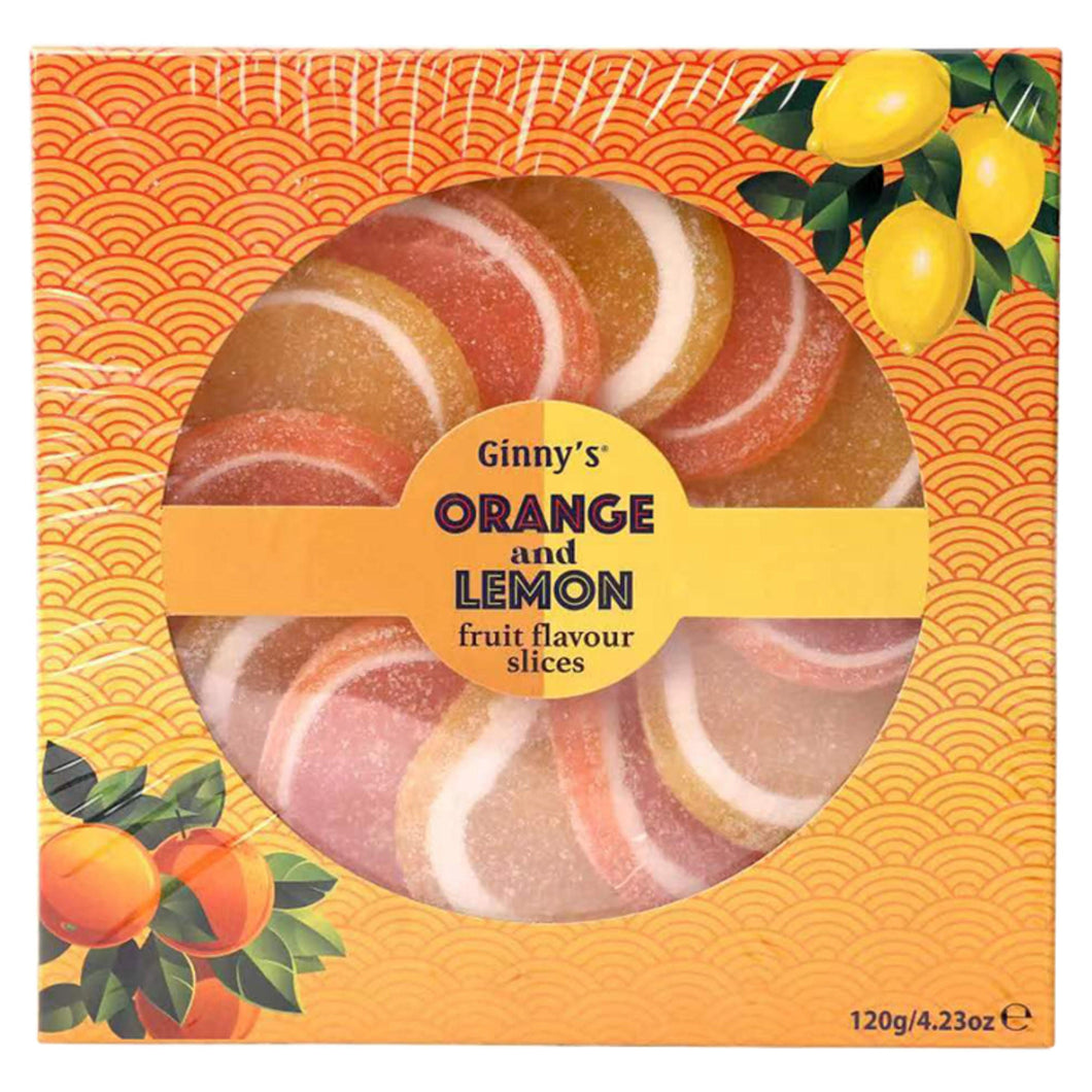 Ginny's Orange and Lemon Fruit Flavour Slices 120g