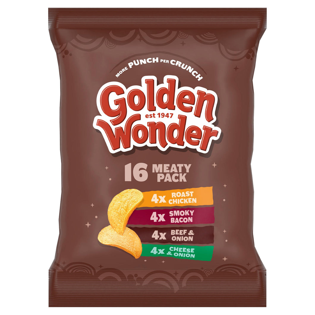 Golden Wonder Meaty Pack 16 x 25g