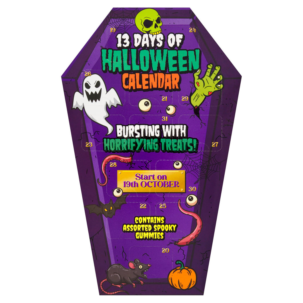Halloween 13 Days of Calendar Assorted Spooky Gummies 104g