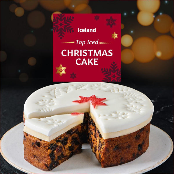 Iceland Top Iced Christmas Cake 907g