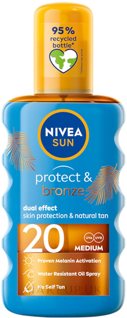 NIVEA SUN Protect & Bronze Sun Cream Spray SPF20