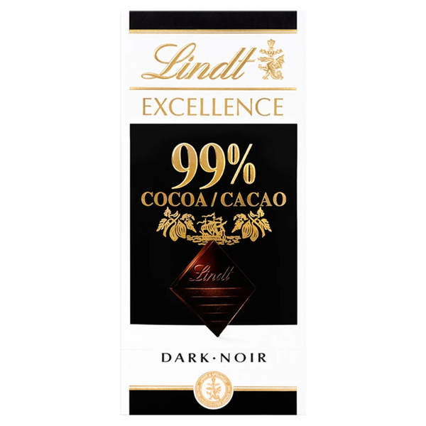 Lindt Excellence Dark Chocolate Bar 99% Cocoa 50g