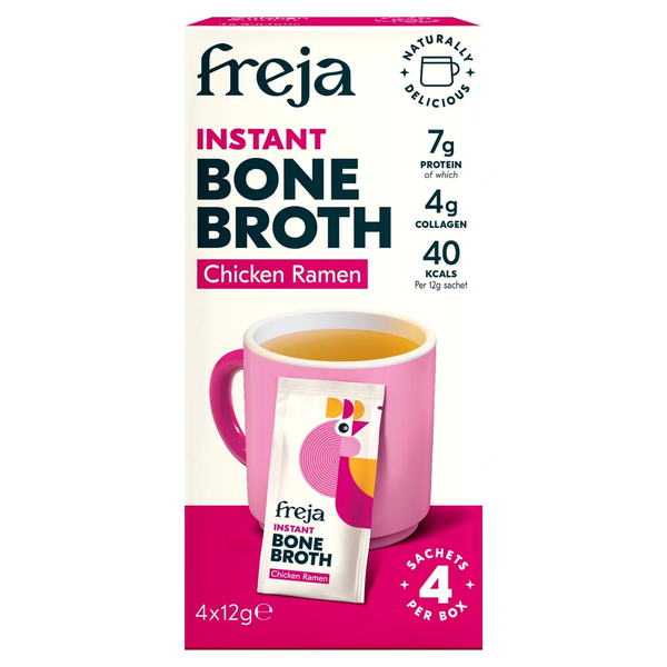 Freja Instant Chicken Ramen Bone Broth 4x12g