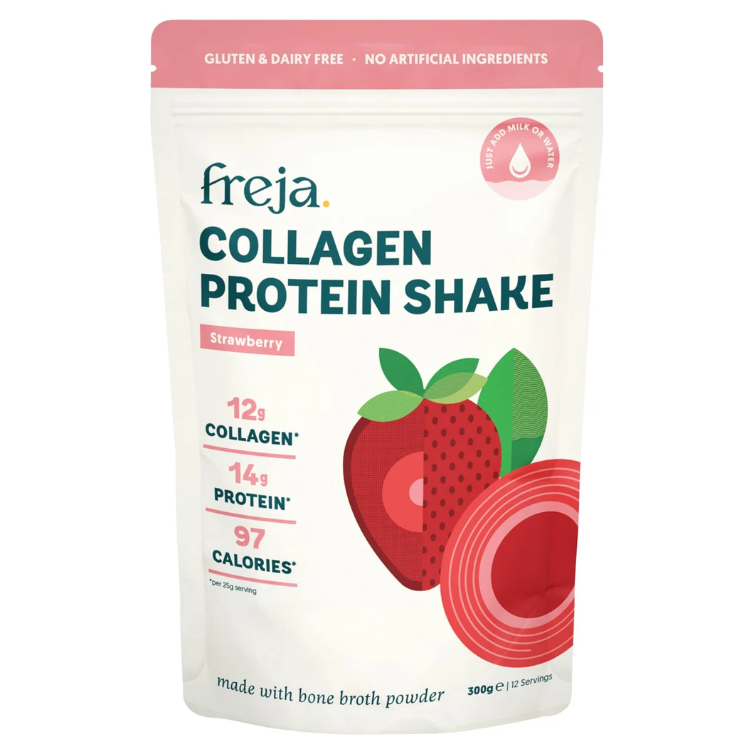Freja Collagen Protein Strawberry Shake 300g