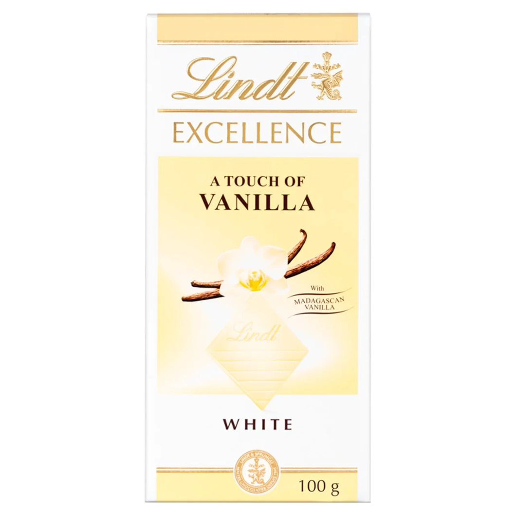 Lindt Excellence Natural Vanilla White Chocolate Bar 100g
