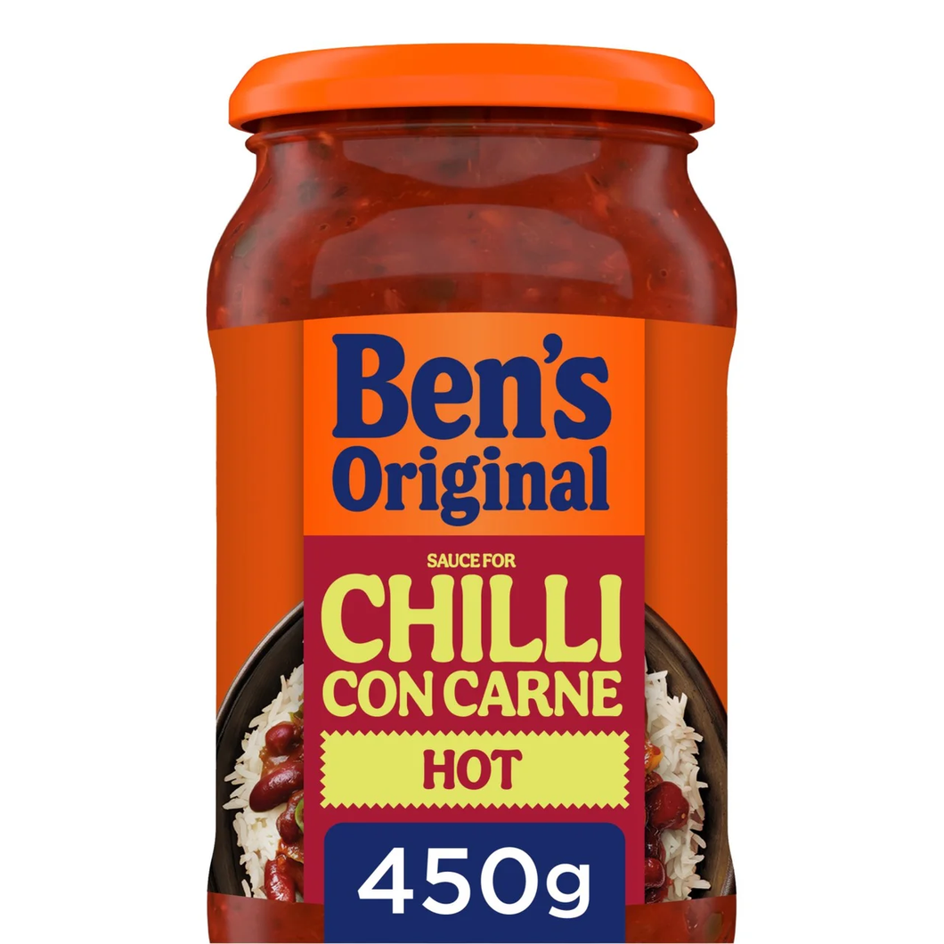 Bens Original Hot Chilli Con Carne Sauce, 450g