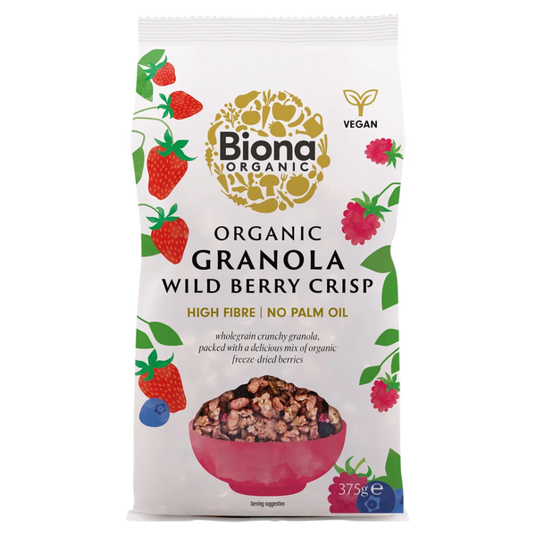 Biona Organic Wild Berry Crispy Granola 375g