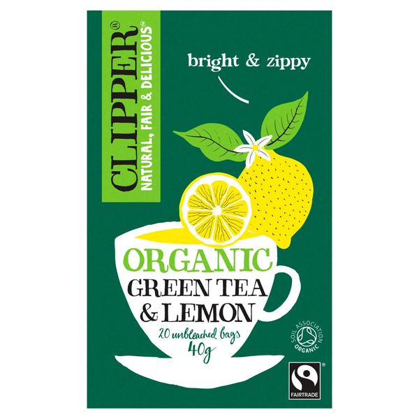 Clipper Organic Green Tea & Lemon 20 Teabags