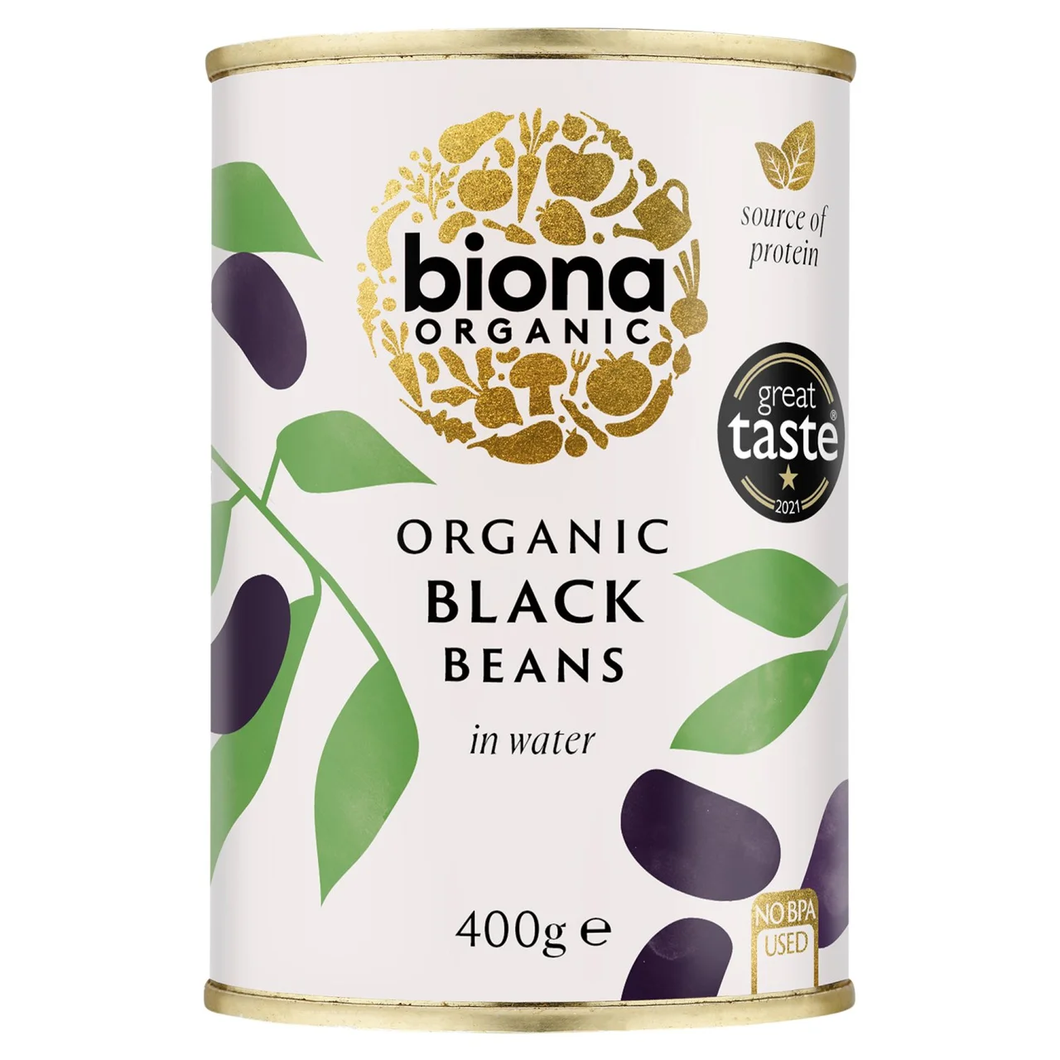 Biona Organic Black Beans in Water 400g