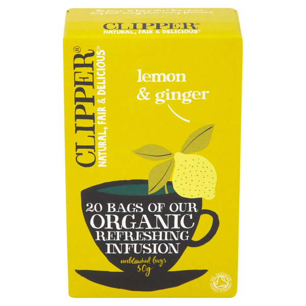 Clipper Lemon & Ginger Tea 20 Bags
