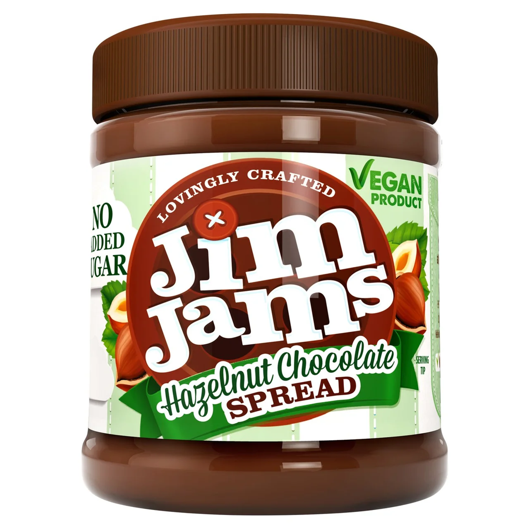 JimJams Vegan No Added Sugar Hazelnut Chocolate Spread 350g