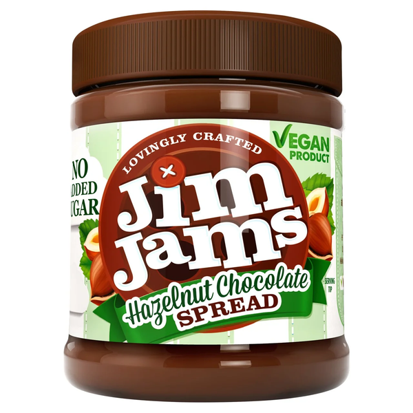 JimJams Vegan No Added Sugar Hazelnut Chocolate Spread 350g
