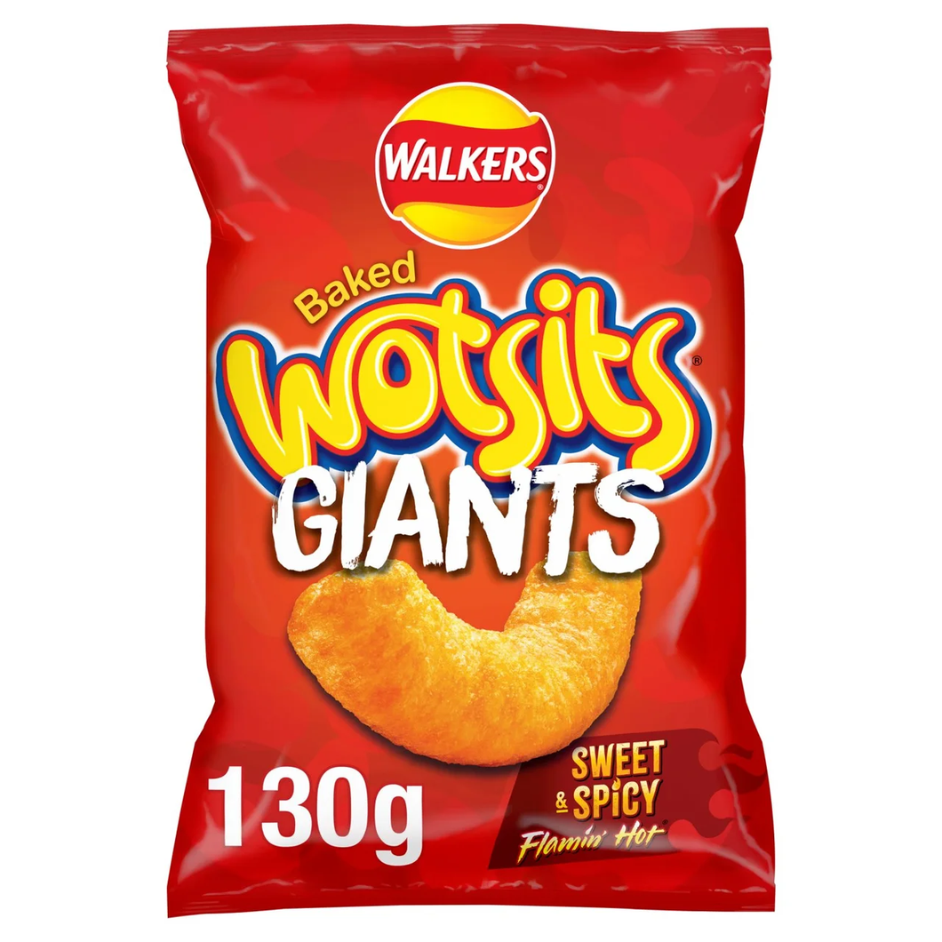 Walkers Wotsits Giants Sweet & Spicy Sharing Crisps 130g