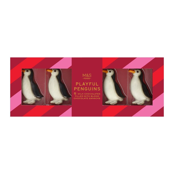 M&S Blonde Ganache Playful Penguins 98g