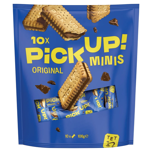 Bahlsen Pick Up! Minis Milk Chocolate Biscuits Bars 10x10.6g