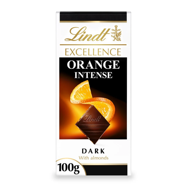 Lindt Excellence Dark Orange Chocolate Bar 100g