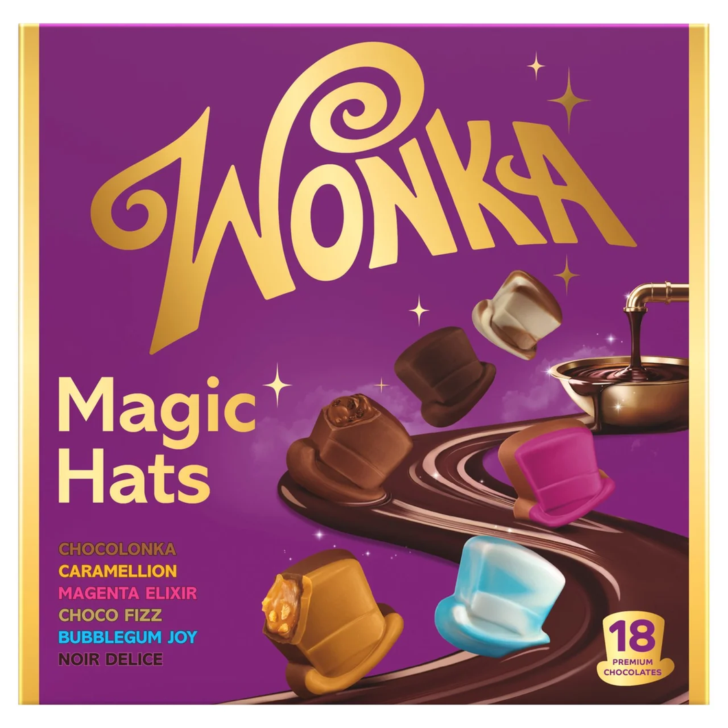 Wonka Chocolate Magic Hats Mixed Box 174g