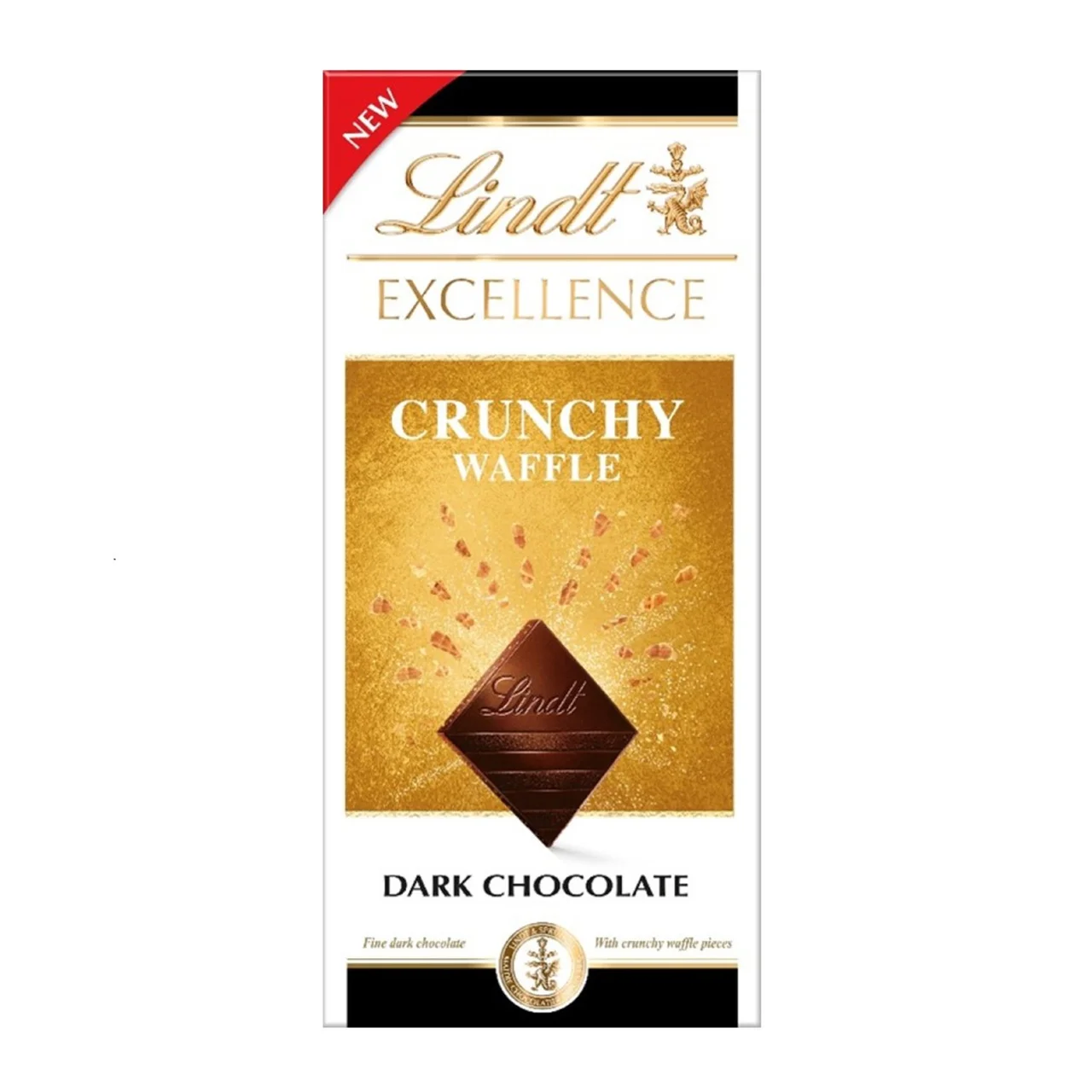 Lindt Excellence Crunchy Waffle Dark Chocolate Bar 100g