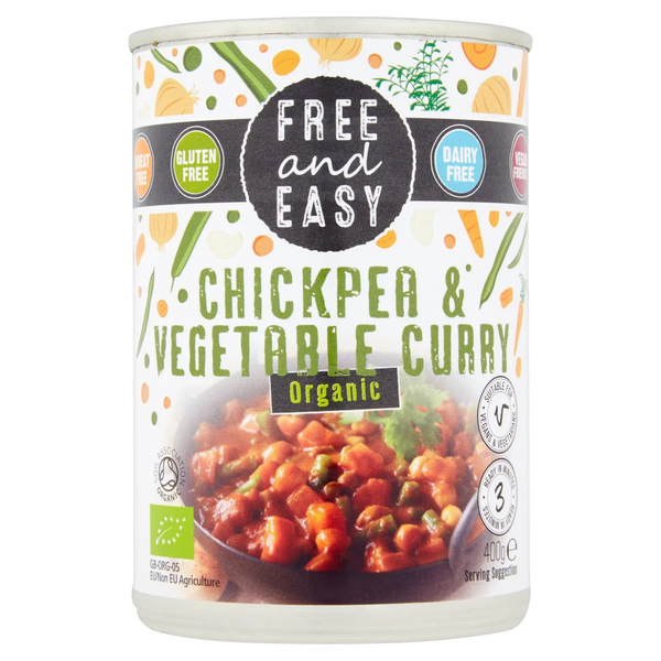 Free & Easy Organic Chickpea & Vegetable Curry 400g