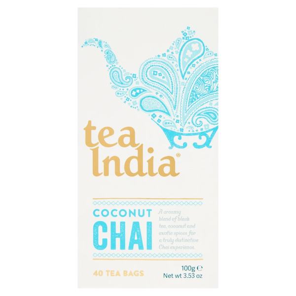 Tea India 40 Coconut Chai Teabags